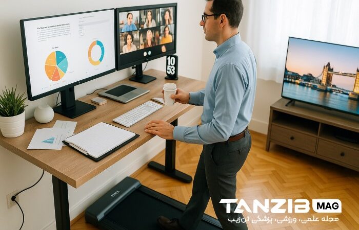 پد پیاده روی در فعالیت کاری