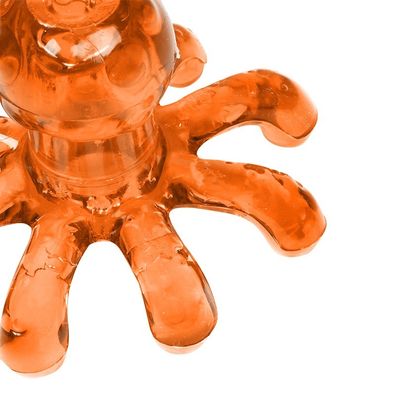 ماساژور دستی بدن تن زیب مدل هشت پا نارنجی از نمای نزدیک