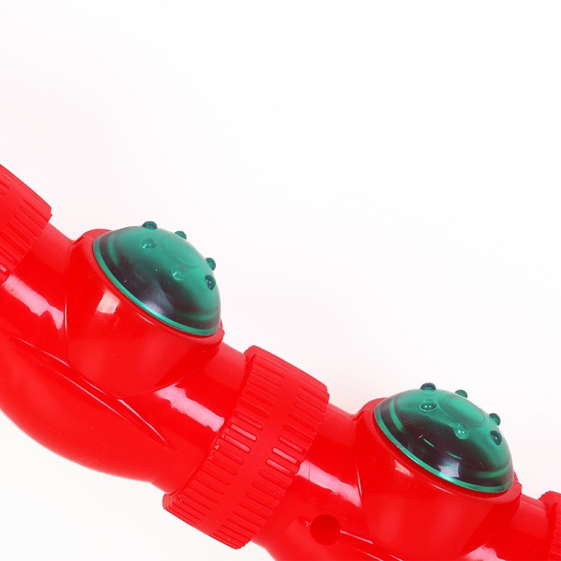 از نمای نزدیک قطعه قرمز برای حلقه لاغری هولاهوپ تن زیب مدل جادویی پیچشی