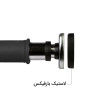 شماتیک اتصال لاستیک بارفیکس تن زیب سه لول قطر 32 مقاومت 120 کیلو به دیوار