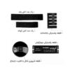 اجزای جا دستمالی خودرو - نگه دارنده دستمال کاغذی با اسم