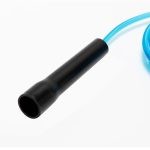 دسته طناب ورزشی ژله ای اورانوس آبی در مشمای بسته بندی