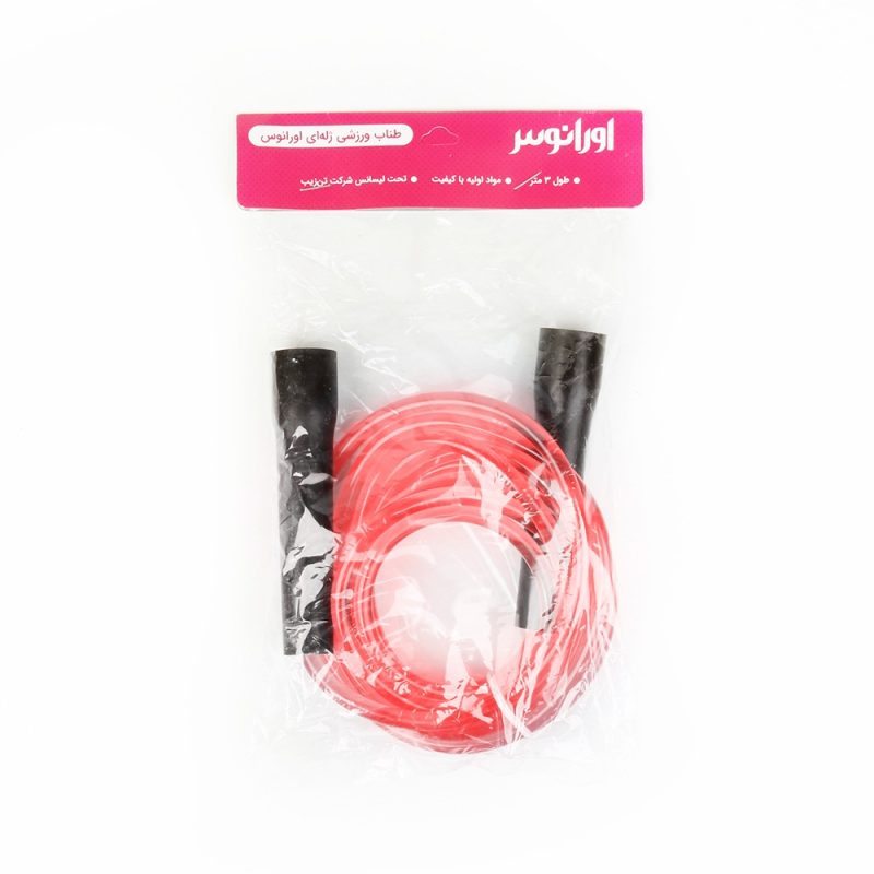 طناب ورزشی ژله ای اورانوس قرمز در مشمای بسته بندی