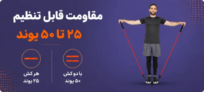 کش ورزشی CX قرمز تن زیب-سه منظوره-سختی 4 (سنگین) | تن زیب مقاومت-کش-سه-منظوره