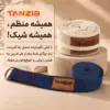 کمربند یوگا تن زیب سگک دار4 در تصویر از باندهای یوگا کلاسیک تن زیب در دو رنگ و توضیح کش همراه باند
