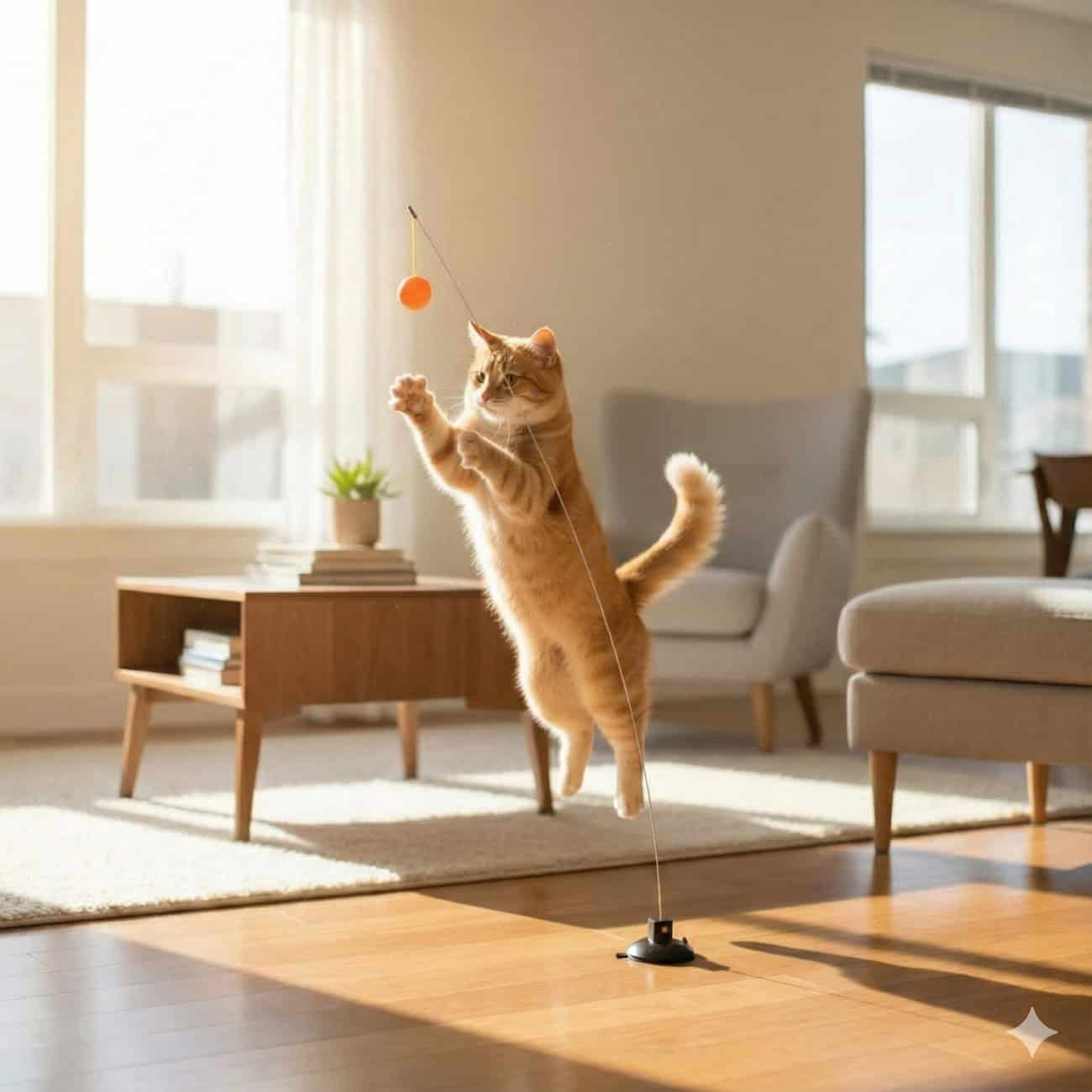 میله بازی گربه تن زیب مدل گربه درحال بازی