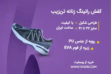 کفش رانینگ پیاده روی زنانه تن زیب