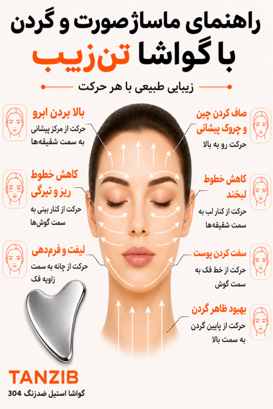 گواشا استیل تن زیب | تن زیب گواشا استیل تن زیب