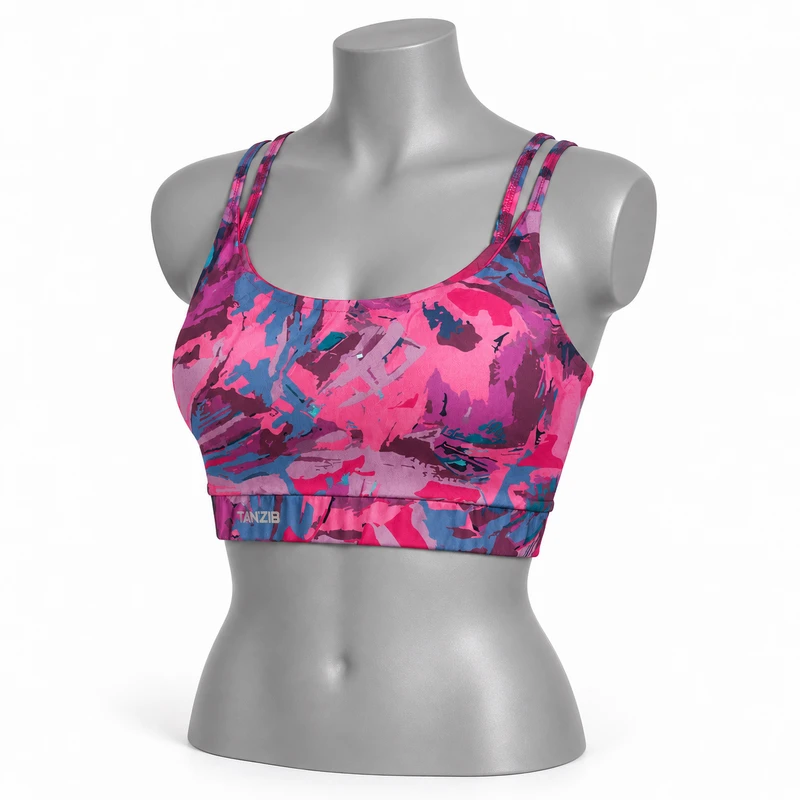 tanzib-4086-pink-mannequin نیمتنه ورزشی زنانه پارچه لایکرا تنزیب