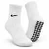 yoga-grip-socks-white جوراب یوگا استپدار سفید با نشان و استپهای مشکی